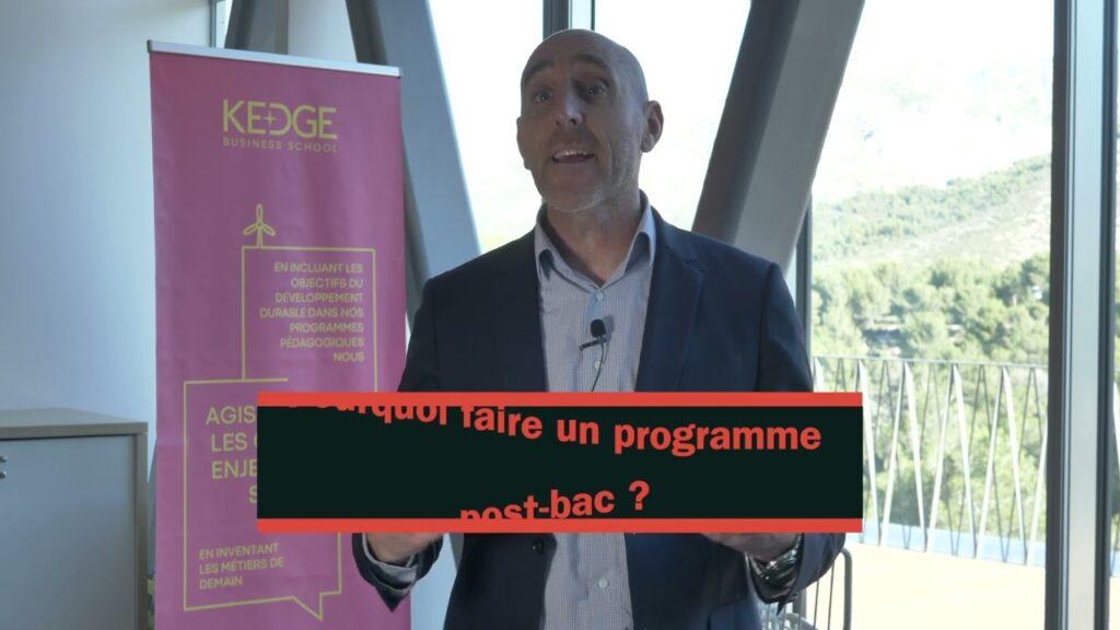 Cédric Ghetty, Directeur des Programmes de KEDGE détaille les 3 programmes Post-Bac de KEDGE BS
