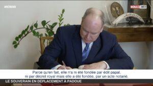 Sciences et éducation : S.A.S. Le Prince Albert II en visite à Padoue