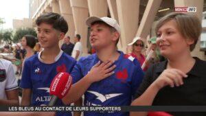 Sport : Les Bleus au contact de leurs supporters