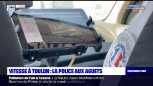 Toulon: les policiers contrôlent la vitesse des automobilistes