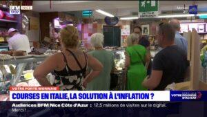 Côte d'Azur: face à l'inflation, les Azuréens font leurs courses en Italie